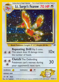 Lt. Surge's Fearow (7/132)  - Gym Heroes