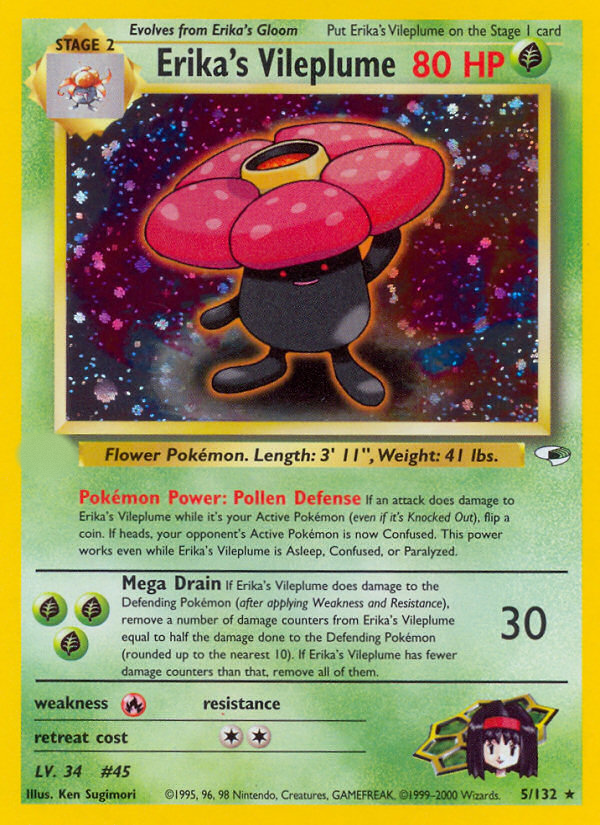 Erika's Vileplume (5/132)  - Gym Heroes