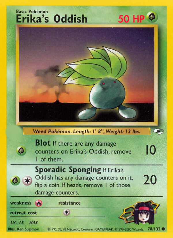 Erika's Oddish (78/132)  - Gym Heroes Unlimited