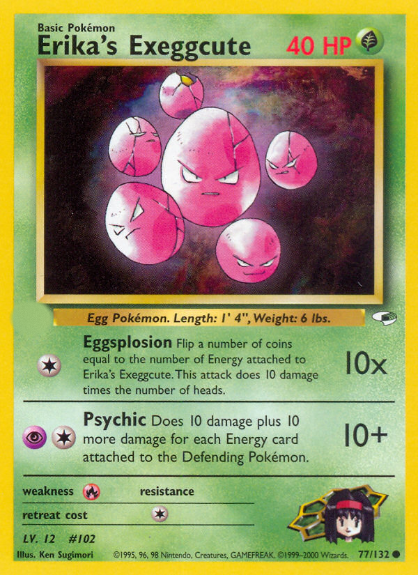 Erika's Exeggcute (77/132)  - Gym Heroes Unlimited