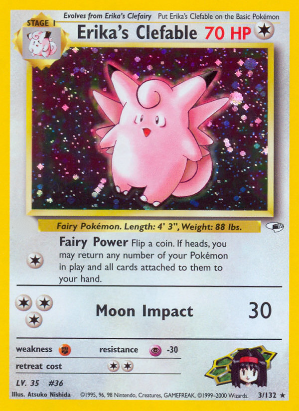 Erika's Clefable (3/132)  - Gym Heroes