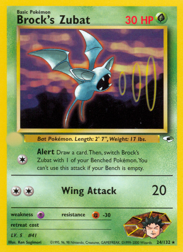Brock's Zubat (24/132)  - Gym Heroes Unlimited