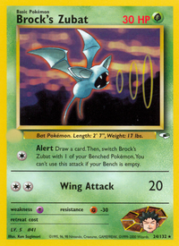 Brock's Zubat (24/132)  - Gym Heroes Unlimited
