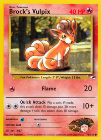 Brock's Vulpix (73/132)  - Gym Heroes Unlimited