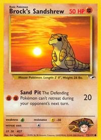 Brock's Sandshrew (72/132)  - Gym Heroes Unlimited