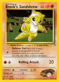 Brock's Sandshrew (71/132)  - Gym Heroes Unlimited