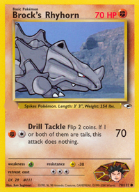 Brock's Rhyhorn (70/132)  - Gym Heroes Unlimited