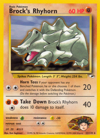 Brock's Rhyhorn (22/132)  - Gym Heroes Unlimited