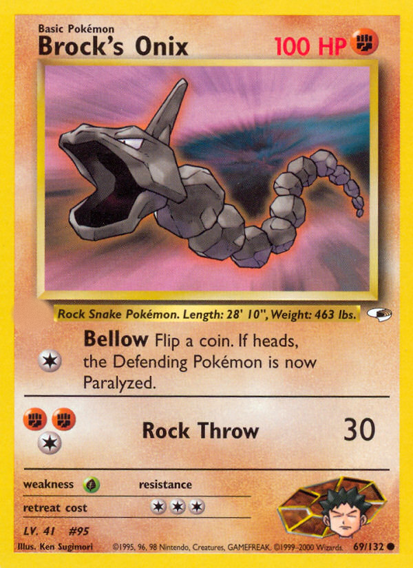Brock's Onix (69/132)  - Gym Heroes Unlimited