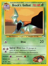 Brock's Golbat (39/132)  - Gym Heroes Unlimited