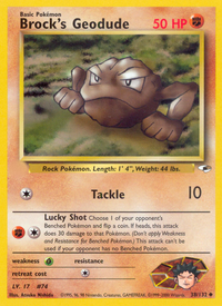 Brock's Geodude (38/132)  - Gym Heroes Unlimited