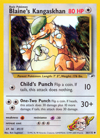 Blaine's Kangaskhan (36/132)  - Gym Heroes Unlimited