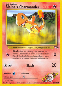 Blaine's Charmander (61/132)  - Gym Heroes Unlimited