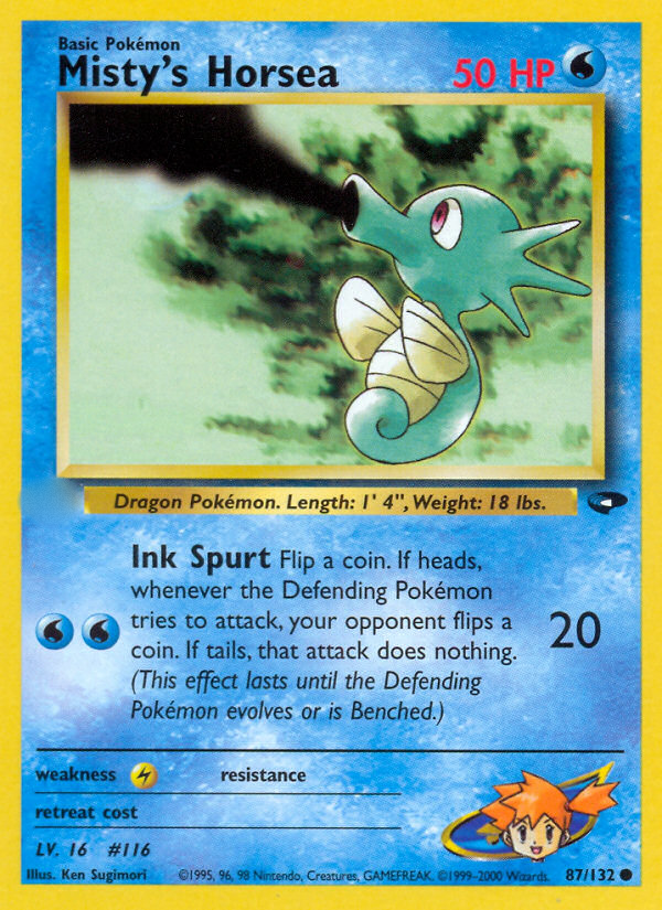 Misty's Horsea (87/132)  - Gym Challenge Unlimited