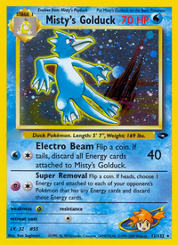 Misty's Golduck (12/132)  - Gym Challenge