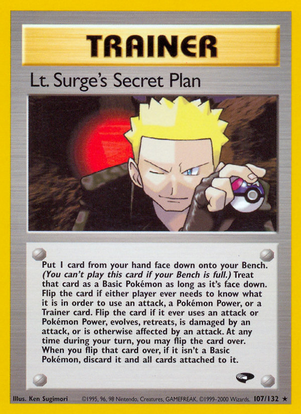 Lt. Surge's Secret Plan (107/132)  - Gym Challenge Unlimited