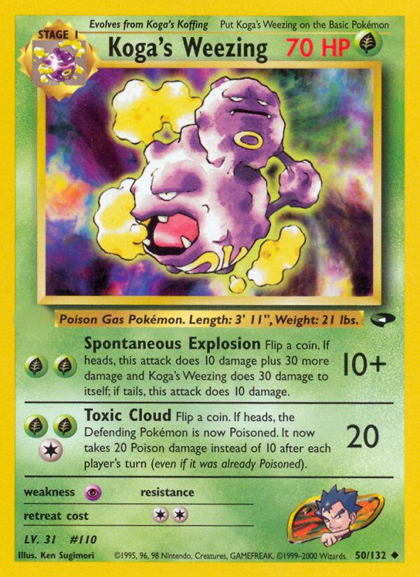 Koga's Weezing (50/132)  - Gym Challenge Unlimited
