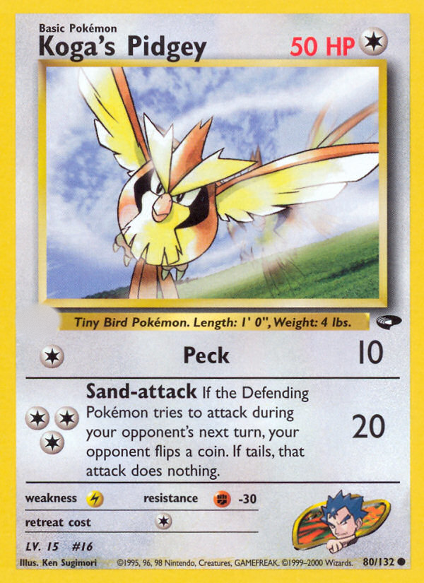 Koga's Pidgey (80/132)  - Gym Challenge Unlimited