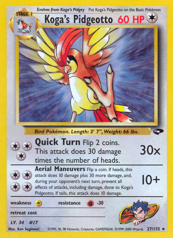 Koga's Pidgeotto (27/132)  - Gym Challenge Unlimited