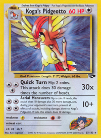 Koga's Pidgeotto (27/132)  - Gym Challenge Unlimited