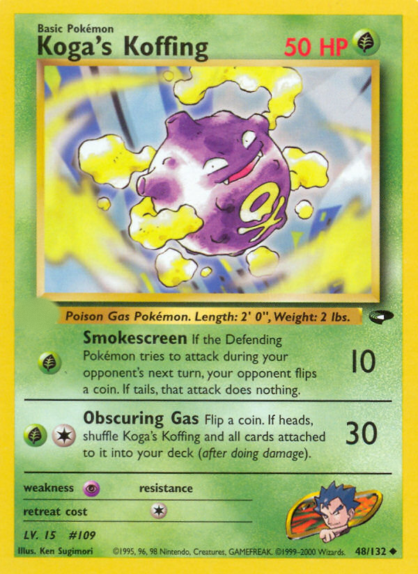 Koga's Koffing (48/132)  - Gym Challenge Unlimited