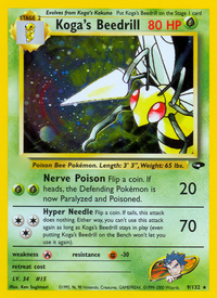 Koga's Beedrill (9/132)  - Gym Challenge