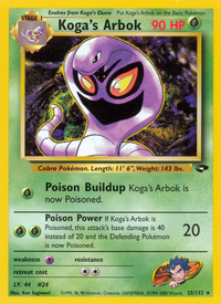 Koga's Arbok (25/132)  - Gym Challenge Unlimited