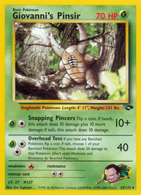 Giovanni's Pinsir (24/132)  - Gym Challenge Unlimited