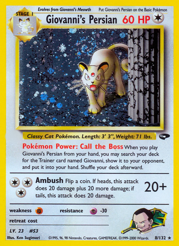 Giovanni's Persian (8/132)  - Gym Challenge