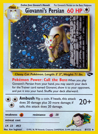Giovanni's Persian (8/132)  - Gym Challenge