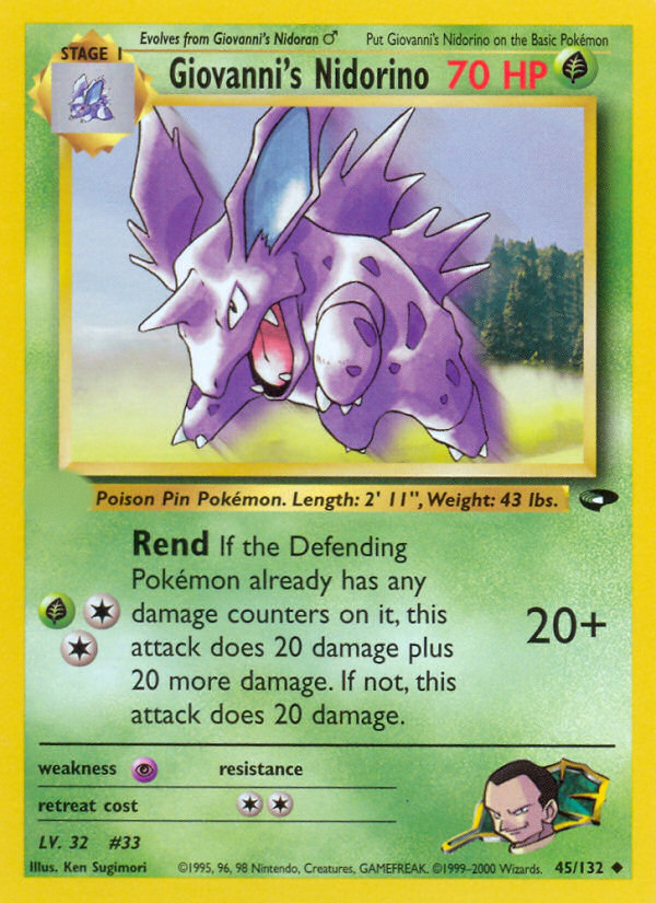 Giovanni's Nidorino (45/132)  - Gym Challenge Unlimited