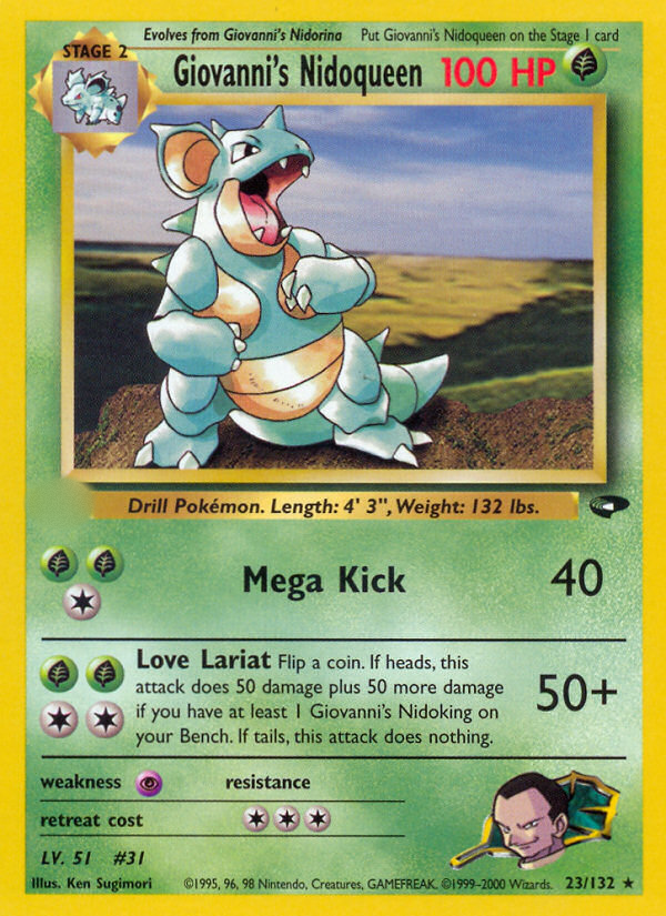Giovanni's Nidoqueen (23/132)  - Gym Challenge Unlimited