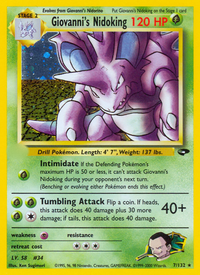 Giovanni's Nidoking (7/132)  - Gym Challenge