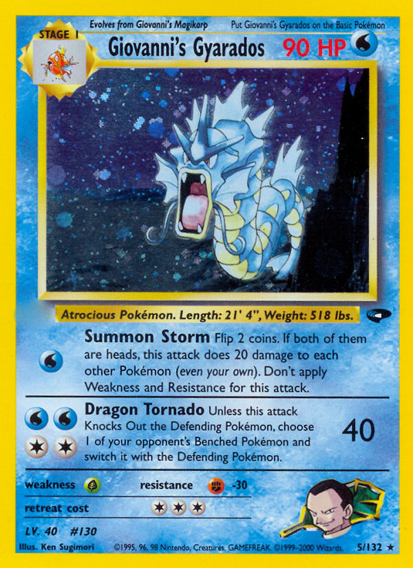 Giovanni's Gyarados (5/132)  - Gym Challenge