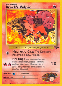 Brock's Vulpix (37/132)  - Gym Challenge Unlimited
