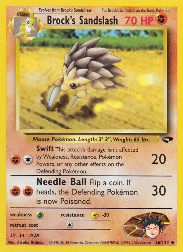Brock's Sandslash (36/132)  - Gym Challenge Unlimited
