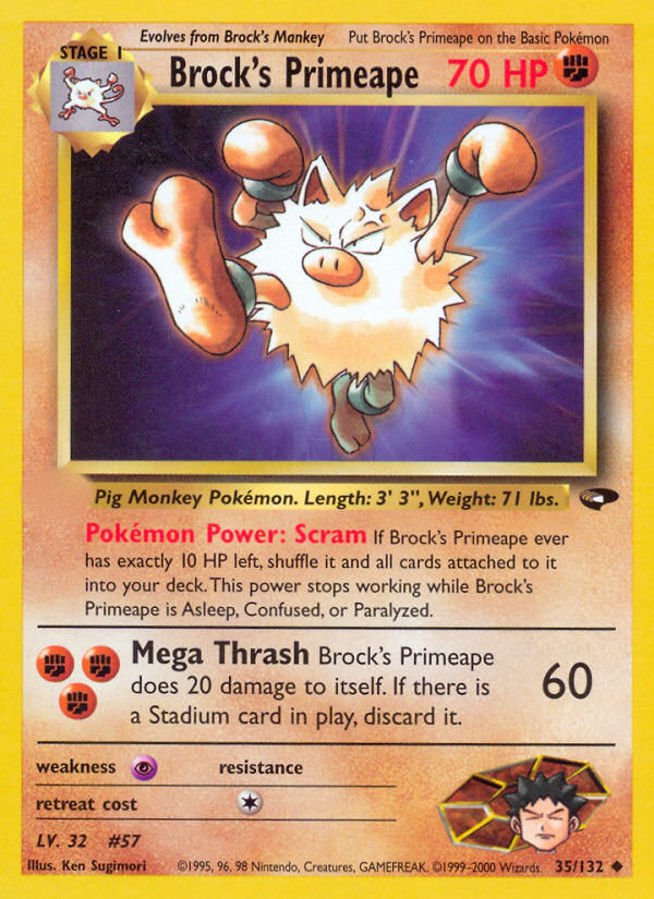 Brock's Primeape (35/132)  - Gym Challenge Unlimited