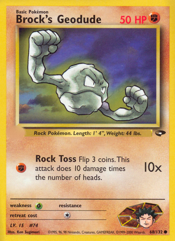Brock's Geodude (68/132)  - Gym Challenge Unlimited