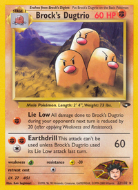 Brock's Dugtrio (22/132)  - Gym Challenge Unlimited
