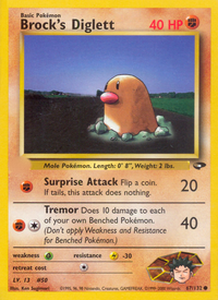 Brock's Diglett (67/132)  - Gym Challenge Unlimited