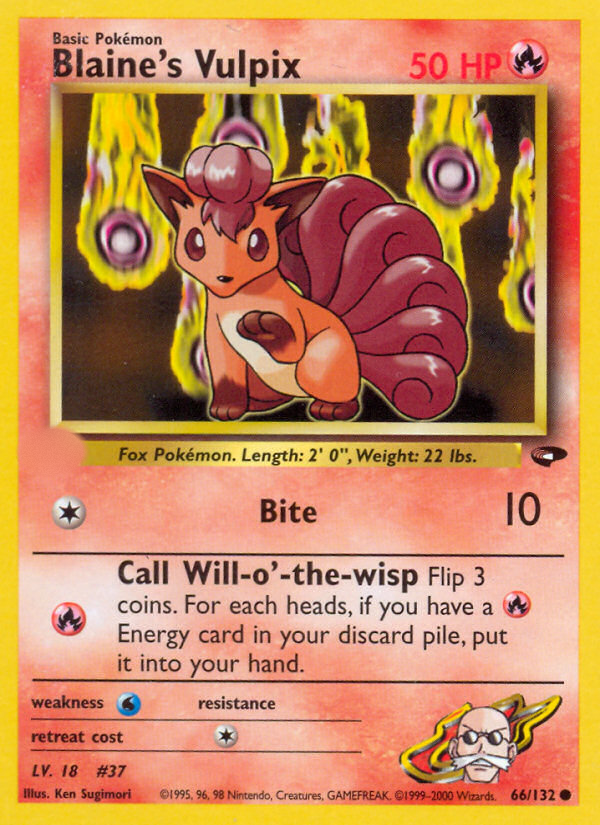 Blaine's Vulpix (66/132)  - Gym Challenge Unlimited