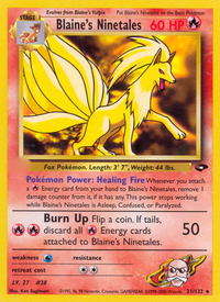 Blaine's Ninetales (21/132)  - Gym Challenge Unlimited