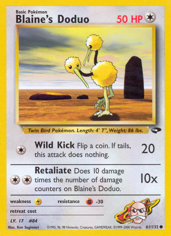 Blaine's Doduo (61/132)  - Gym Challenge Unlimited