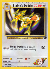 Blaine's Dodrio (32/132)  - Gym Challenge Unlimited