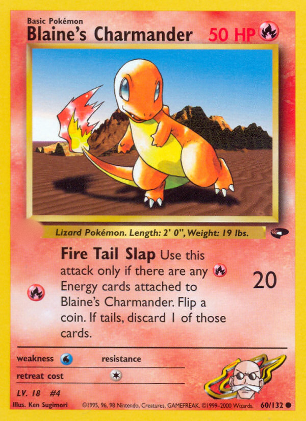Blaine's Charmander (60/132)  - Gym Challenge Unlimited