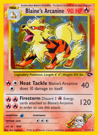 Blaine's Arcanine (1/132)  - Gym Challenge