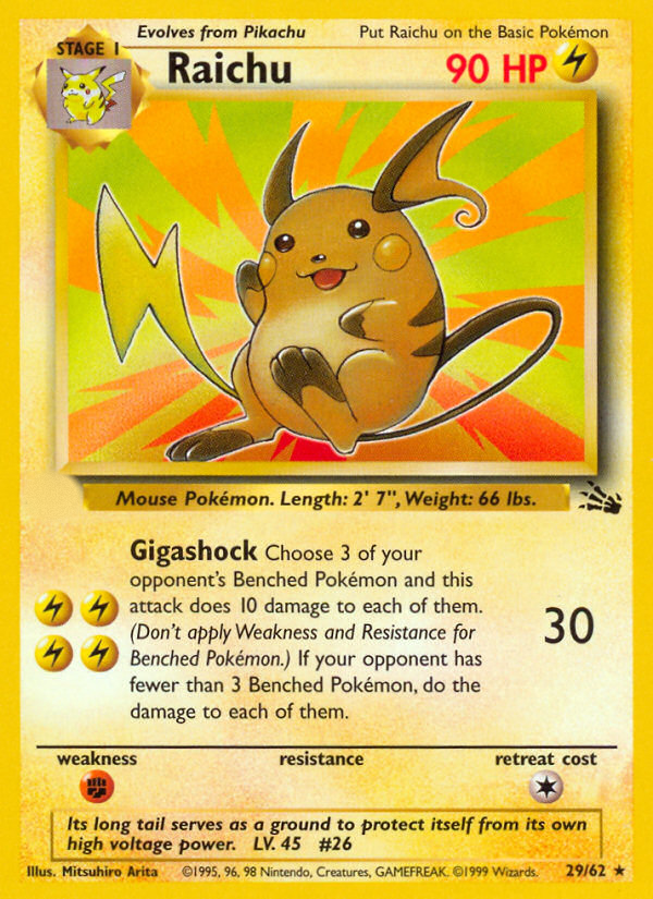 Raichu (29/62)  - Fossil Unlimited