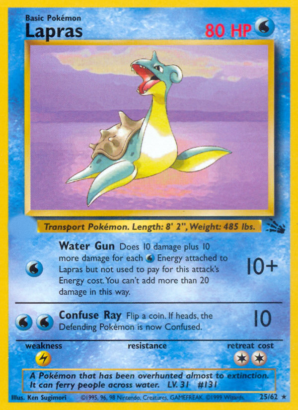 Lapras (25/62)  - Fossil Unlimited