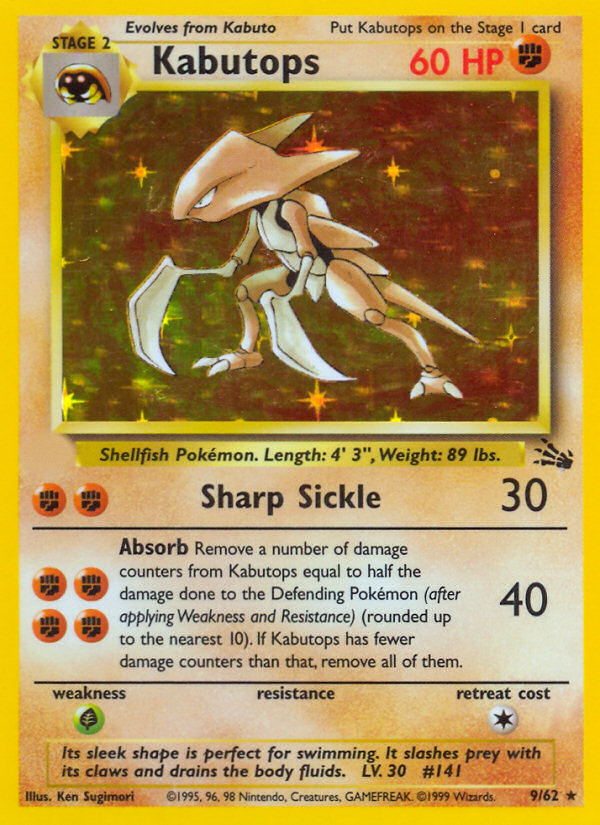 Kabutops (9/62)  - Fossil