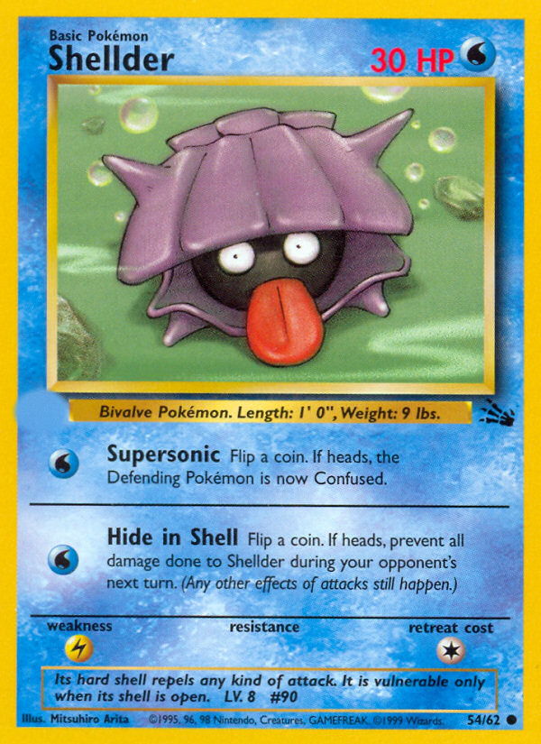 Shellder (54/62)  - Fossil Unlimited